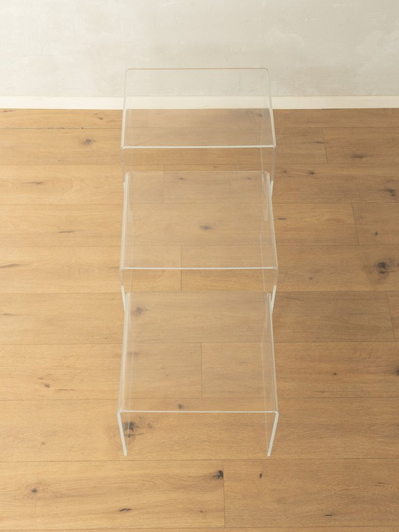 Image 1 of Stapelbare acryltafels uit de jaren 60