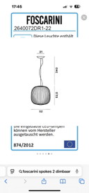 Foscarini Spokes 2 dimmable