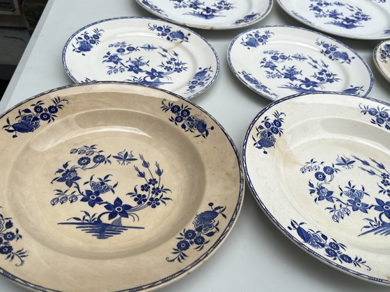 Image 1 of Piatti BOCH Frères "Grand Bouquet" ca.1920 in ceramica