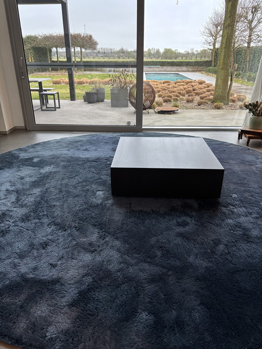 Coffee table in dark oak wood