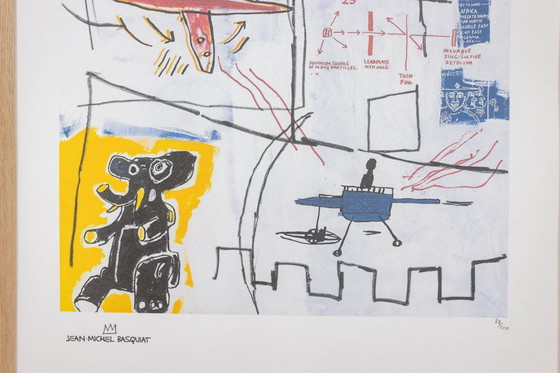 Image 1 of Jean-Michel Basquiat. Serigrafía numerada en color. Década de 1990.