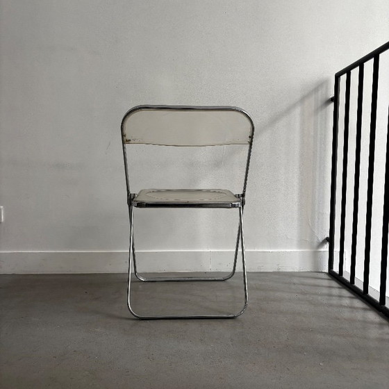 „Plia“-Stühle von Giancarlo Piretti für Castelli – Anonima Castelli, Klappstühle, Metal, Plexiglass (photo 12 of 16)