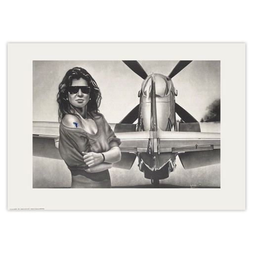 Guy TEMPIER Sérigraphie Dolfin bleu 1990 – lithos zeefdrukken, Paper