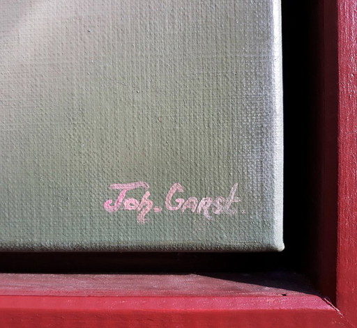 Johannes Garst - Surreal scene, oil on canvas