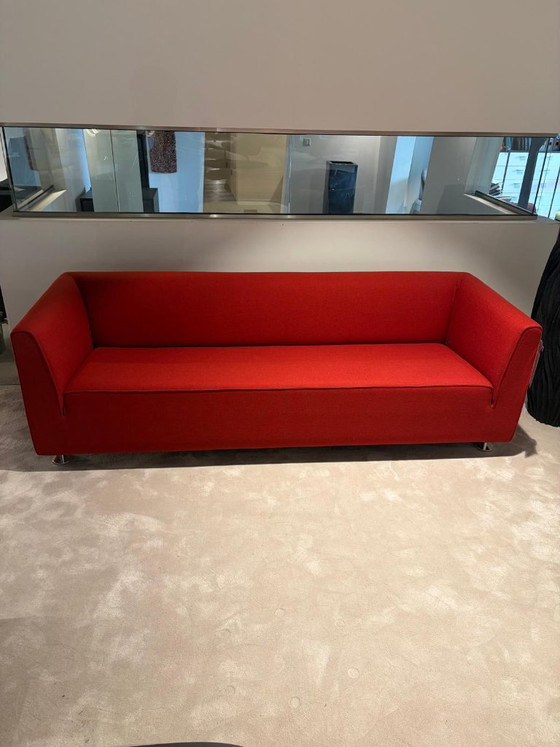Gelderland 4800 3-seater Sofa, Textile, Chrome, Red (photo 5 of 6)
