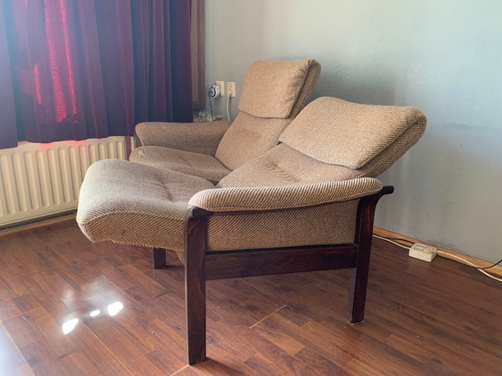 Set relax G Möbel: raro divano a due posti e poltrona – Zona salotto, Tessile, Legno (photo 7 of 22)
