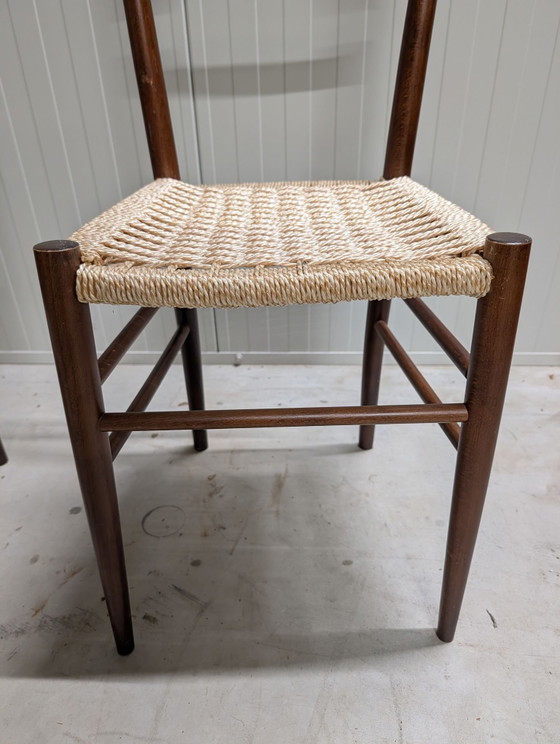 2 vintage kitchen chairs – Dining chairs, Textile, Wood (photo 3 of 15)