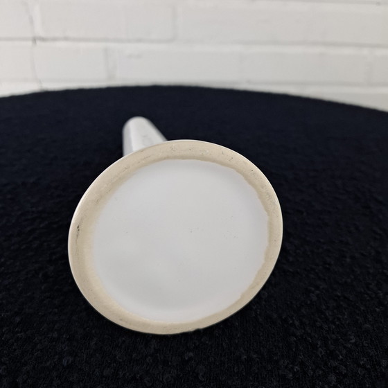 Image 1 of Vintage Flora ceramic vase white Floris Meydam, 1980s
