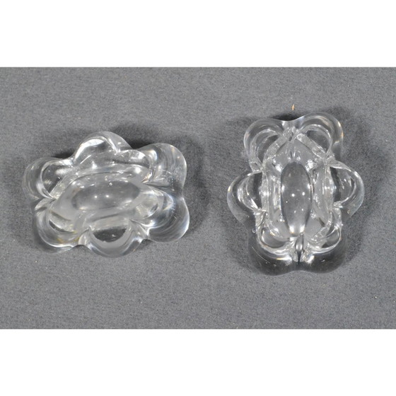 Daum, Francia, fine XX secolo - Coppia di saliere in cristallo Daum firmate – Accessori da tavola, Crystal (photo 11 of 12)