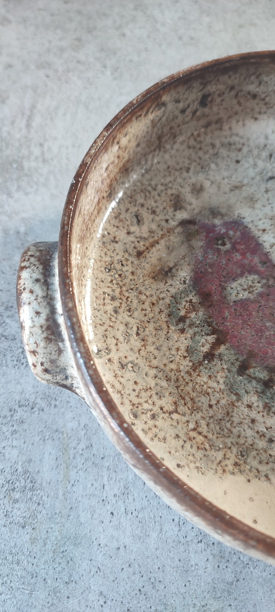 Image 1 of Ceramic bowl by Gustave Reynaud, Le Mûrier workshop, Vallauris