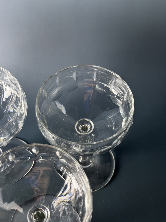 Image 1 of 6 Cocktailglazen - Verreries Doyen, jaren 1930