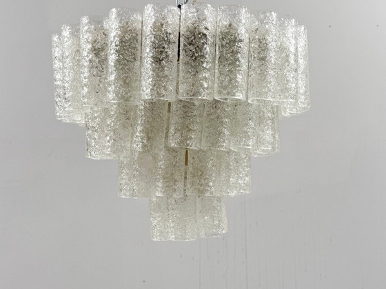 Image 1 of Mid - Century ceiling lamp/chandelier by Doria Leuchten, Germany, 1970s