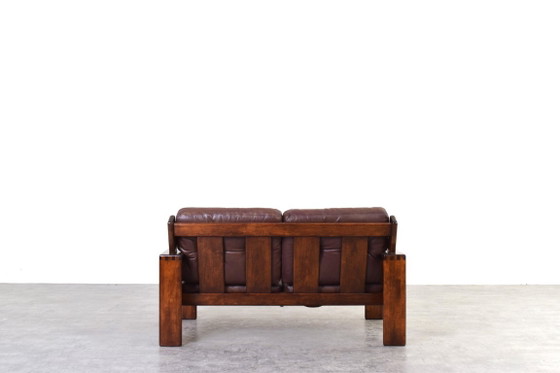 Brutalist Bonanza Sofa by Esko Pajamies for Asko, 1960s. – 2 seaters, Wood (photo 8 of 16)
