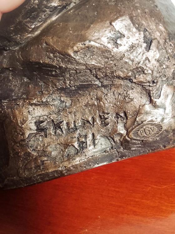 Image 1 of Geert Kunen sculptuur – Handgemaakt & Gesigneerd – Vintage Art