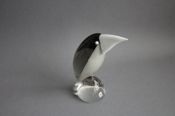 Image 1 of Scultura in vetro di Murano "Holzheber" (Biscottiere), vetreria Gral, Germania, di Livio Seguso