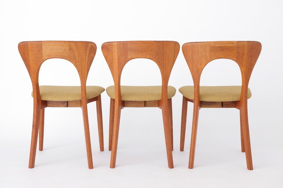 Image 1 of Set of 6 Niels Koefoed “Peter” Teak Dining Chairs, Denmark 1960s–1970s | Danish Mid-Century Modern Vintage Chairs