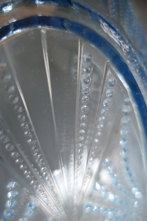 Image 1 of Art Deco cuencos de cristal azul Tchecoslovaquie