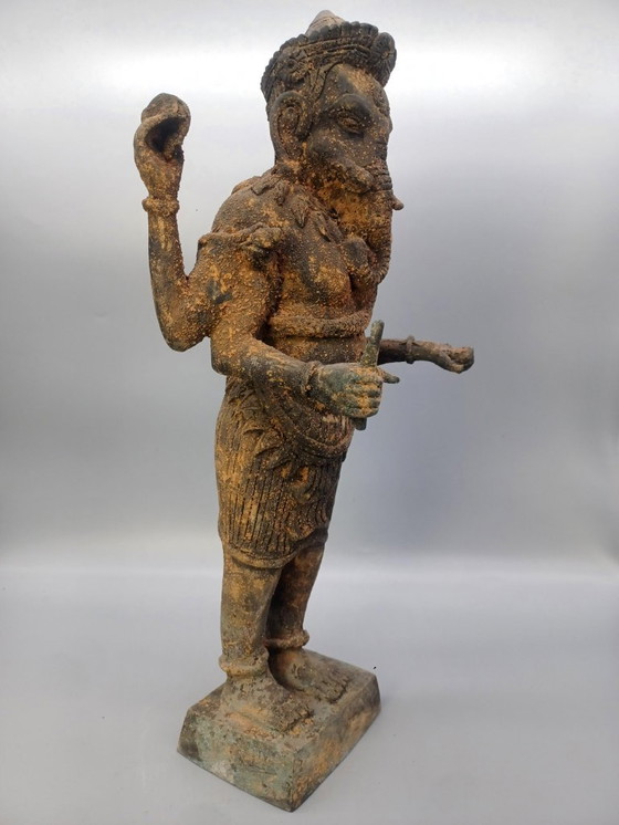 Image 1 of Magnifique statue ancienne en bronze représentant Ganesh