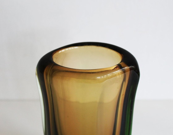 Image 1 of Sommerso Vase „ELEGANCE“ aus den 1950er Jahren, Muster Nr. 54181 von Jaroslav Beranek