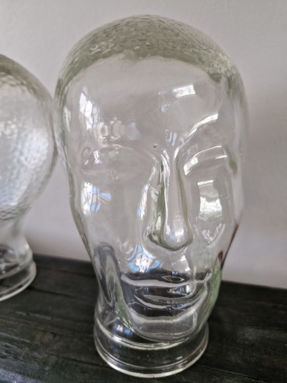 Têtes de mannequins en verre vintage – Objets déco, Glass (photo 3 of 6)