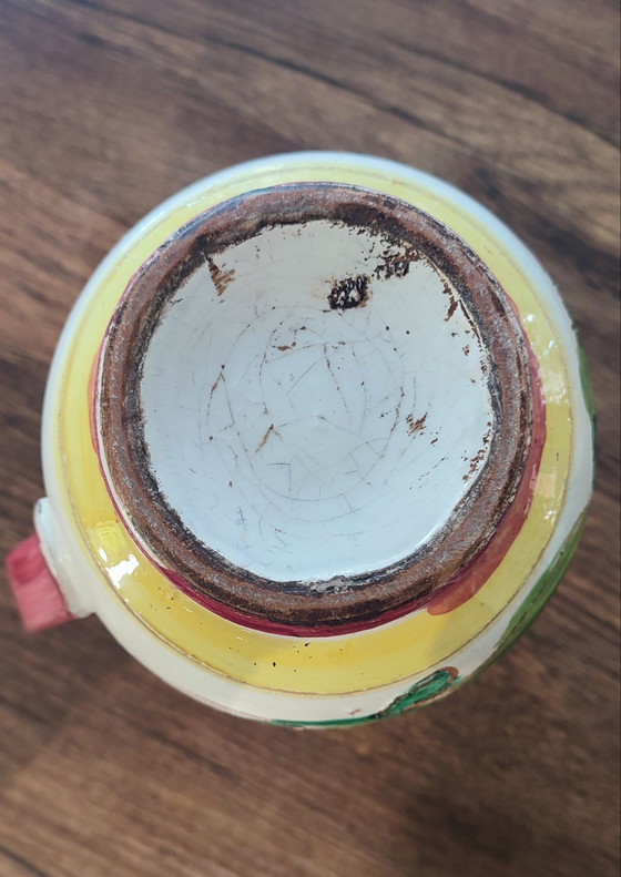 Image 1 of Antique Italian ceramic pitcher