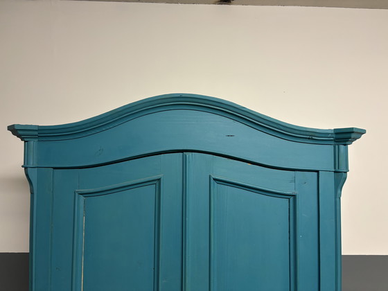 Image 1 of Antique Oak Cabinet With Character - Unique Carvings!