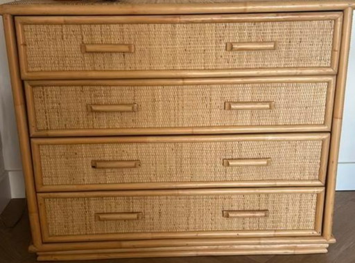 Rattan-Schrank