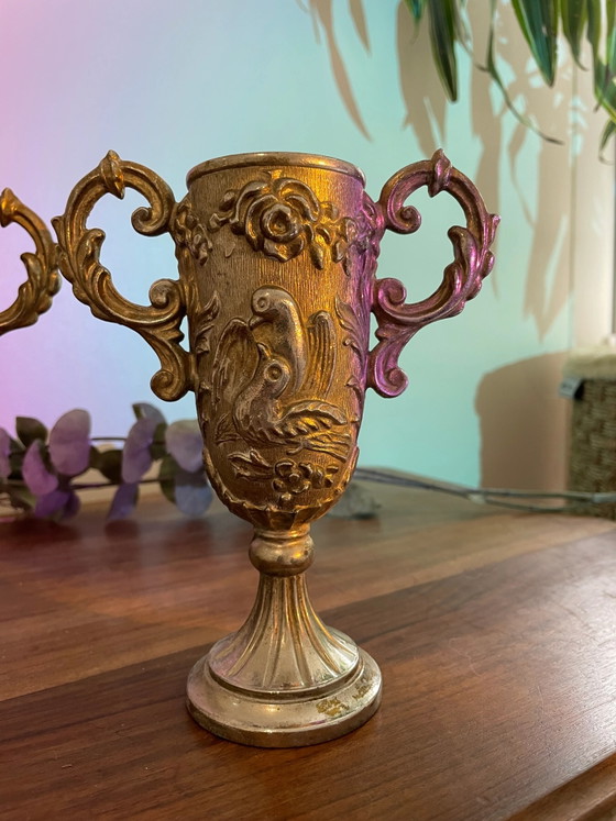Paar messing kelken – Glazen & Karaffen, Brass (photo 2 of 4)