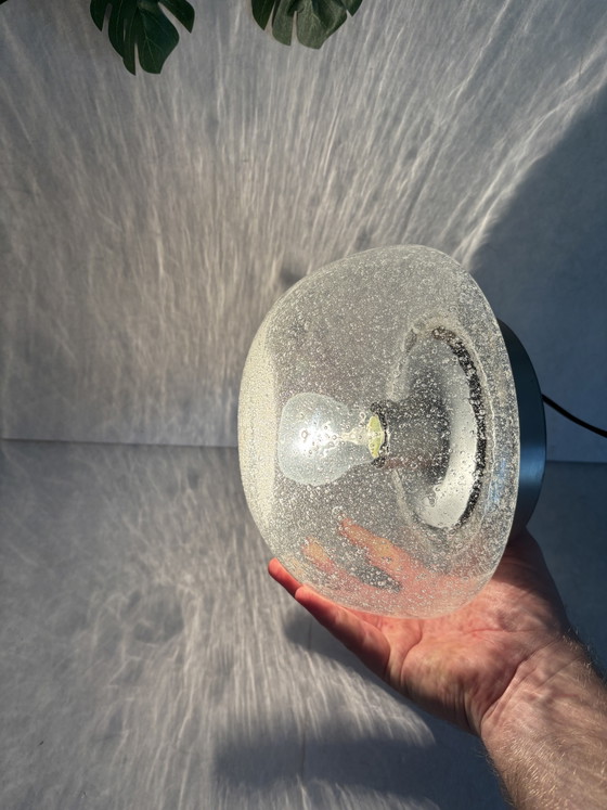 Image 1 of Lampada vintage Hillebrand in vetro a bolle, stile era spaziale, anni '60/'70