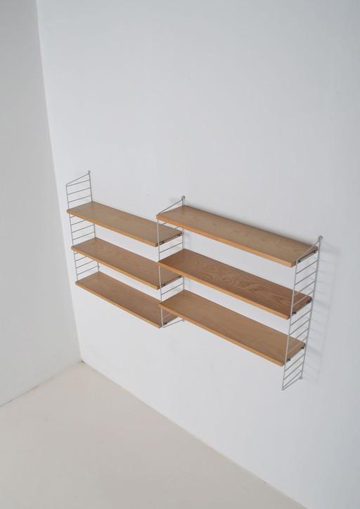 Swedish Double Wall Rack Designed By Kasja & Nils Nisse Strinning, 1950s