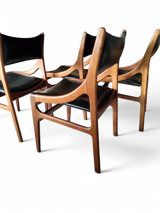 Image 1 of Set vintage di sedie da pranzo danesi, Vestervig Eriksen