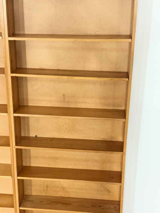 Image 1 of Grande étagère vintage | Étagère des années 1960 | Bibliothèque en pin massif | Modulaire