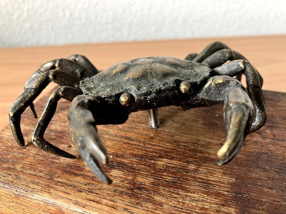 Image 1 of Statua di bronzo di un granchio