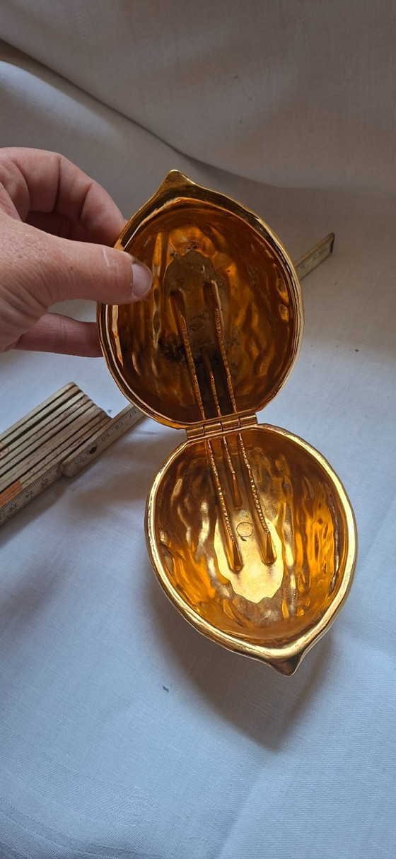 Gouden walnotenkraker, vintage barkleding – Tafelaccessoires, Metal (photo 5 of 5)