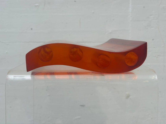 Image 1 of Vaso di design Coming B in vetro acrilico, anni '80