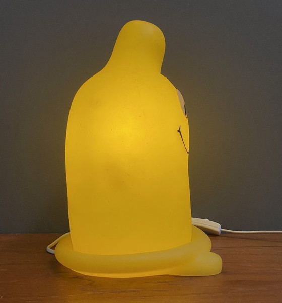 Image 1 of Gele tafellamp van Melek Fecht, model condoom