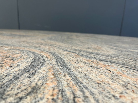 Image 1 of Vintage oval granite dining table, 1970s