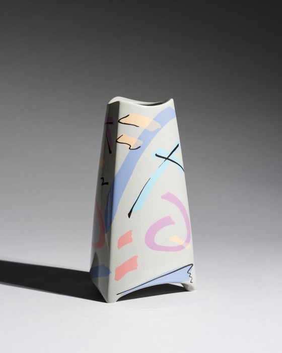 Image 1 of Dorothy Hafner para Rosenthal, Dúo de jarrones "Flash", Alemania, años 80