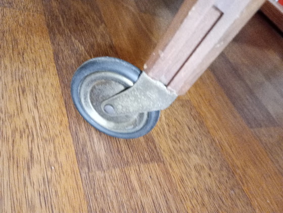 Image 1 of Achteckiger mid century Servierwagen aus Teakholz, Italië 60er