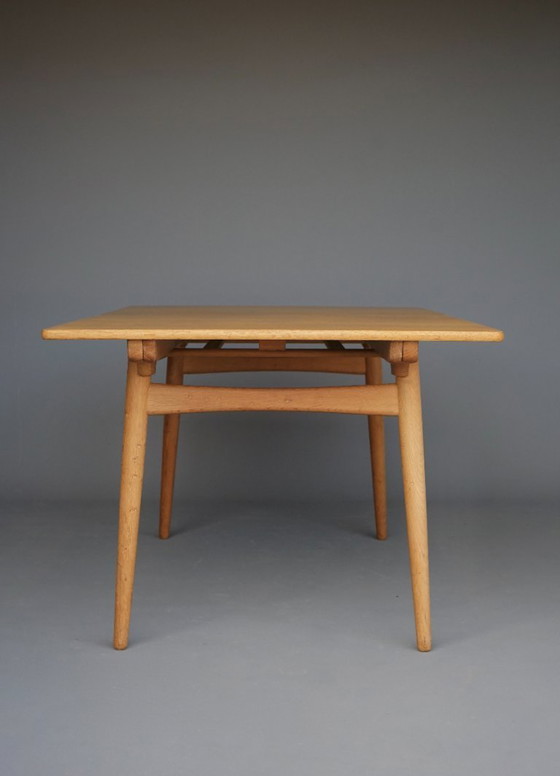 Image 1 of Table de salle à manger extensible en chêne Hans J. Wegner Modèle AT 310 par Andreas Tuck,1960s