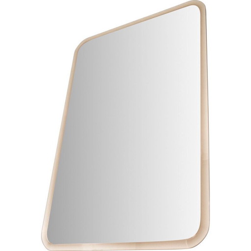 Miroir vintage en verre fumé, Italie 1950