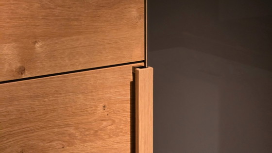 Image 1 of Slaapkamer Slaapkamer Hulsta Acrea eiken natuur met accenten van bruinzwart leder