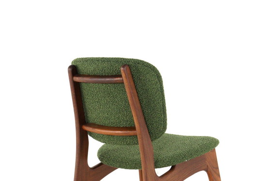 Image 1 of Set van 6 Nederlandse eetkamerstoelen stoelen vintage gestoffeerd