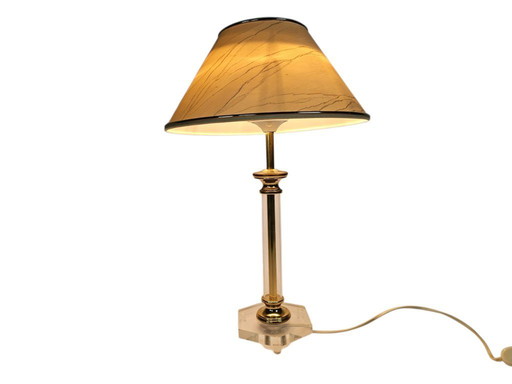 Lucite - vintage table lamp - plexiglass - Hollywood Regency - Germany - 70s