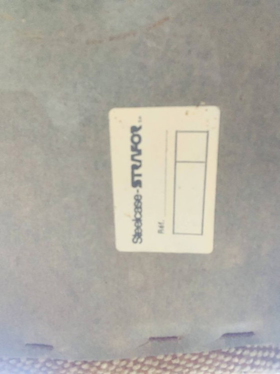 Vintage Strafor Steelcase Stoel – Eetkamerstoelen, Textiel (photo 9 of 11)