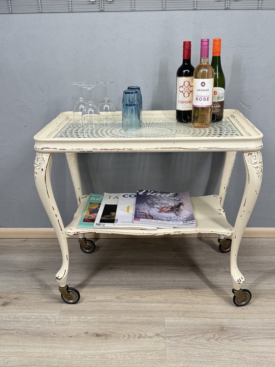 Image 1 of Chippendale serving trolley with webbing top