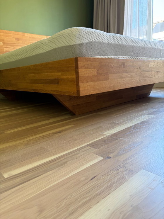 Image 1 of Floating oak bed frame from Frohraum.de / B34-SK