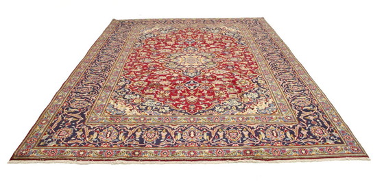 Image 1 of Original Perserteppich Keschan,Kashan Rot 348 x 240 cm Top Zustand Klassik Alt