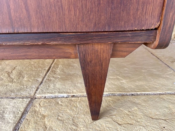 Image 1 of Cómoda de roble de mediados de siglo con cinco cajones, década de 1950