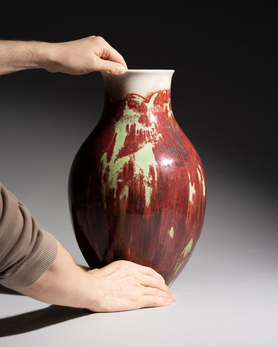 Image 1 of Prof. Fritz Klee Königlich Bayerische Fachschule Antike einzigartige Jugendstil-Vase